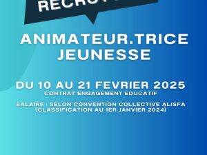 Nous recrutons !