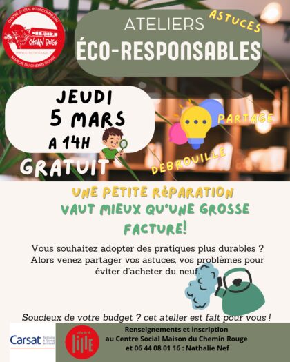Atelier éco-responsable