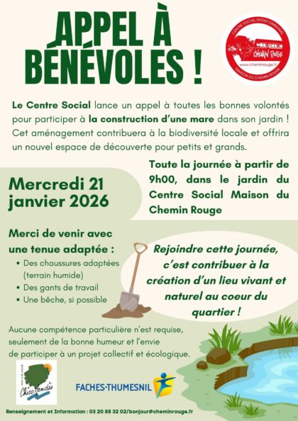 Création d&rsquo;une mare