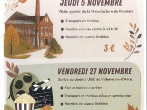 Temps d&rsquo;animation +60 ans (novembre)