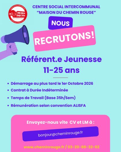 Recrutement référent jeunesse
