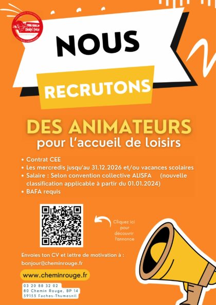Recrutement animateur.ice